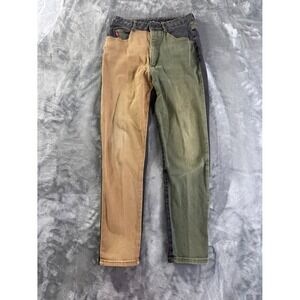 Gazoz Jeans 4692-C Women Size 13-14 High Waisted Tapered Multicolor Cotton 90s
